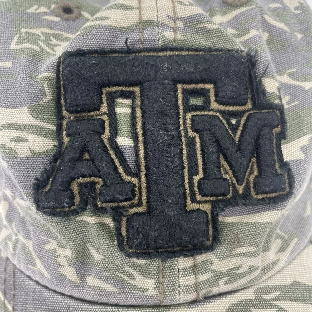 Texas A&M Aggies '47 Brand Camo Hat Cap Adjustable Strap Back Snap OSFM